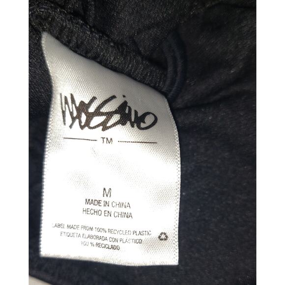 Mossimo Swimsuit Sz M Halter Crocheted Black One Piece Plunge Neckline Sexy!! - Picture 8 of 14